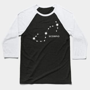 Scorpio Zodiac Constellation Sign Baseball T-Shirt